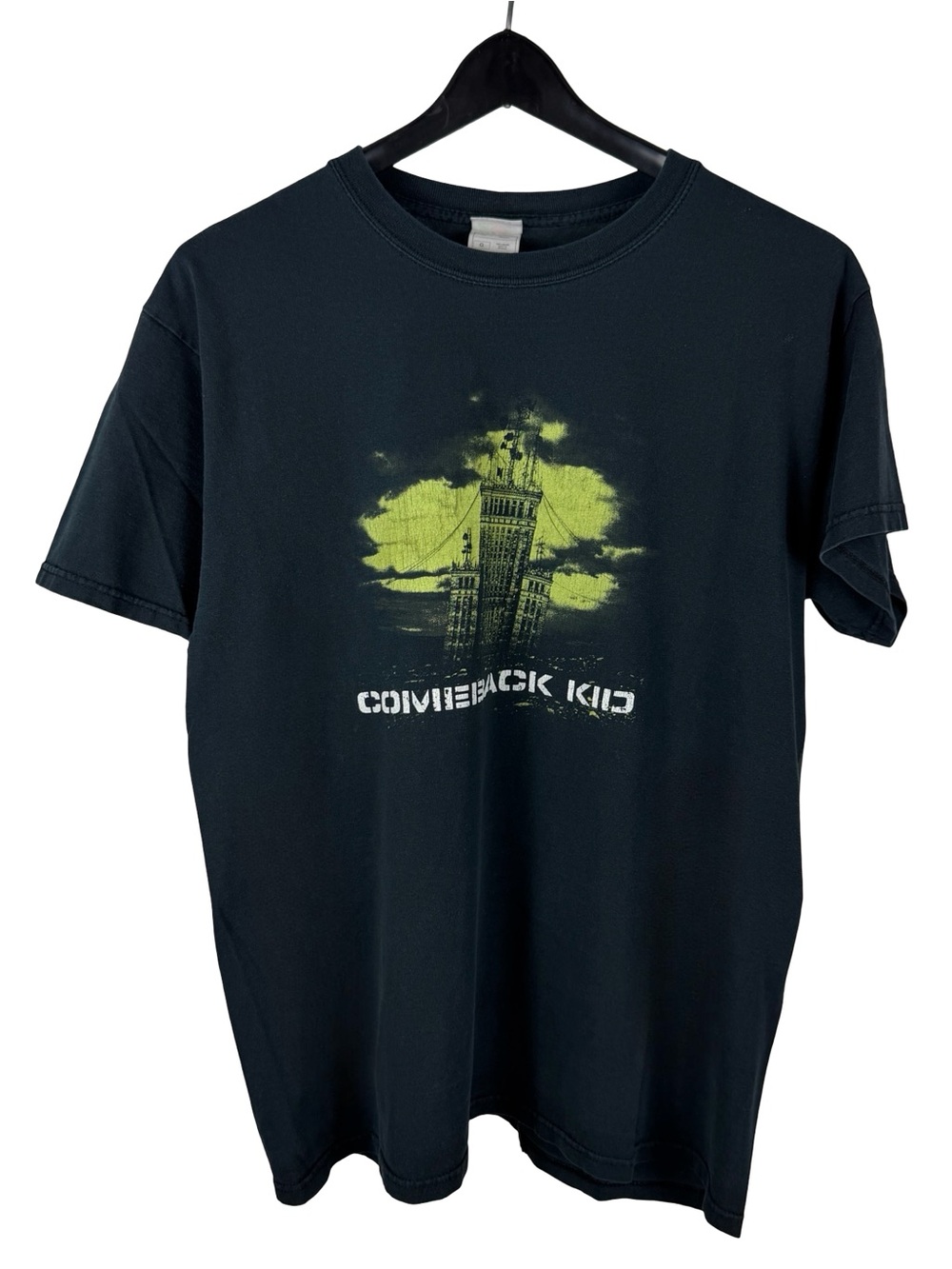 Vintage 2000s Comeback Kid Hardcore Punk Rock Band Black Shirt Size L